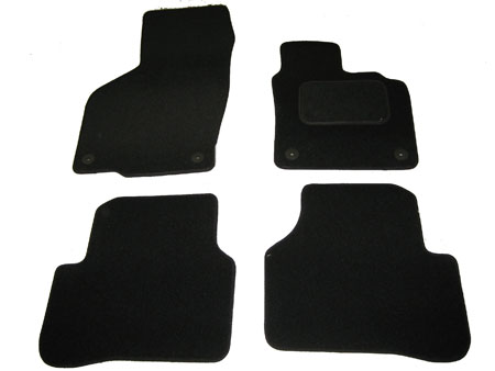 volkswagen passat 07 on tailored car mat set deluxe black